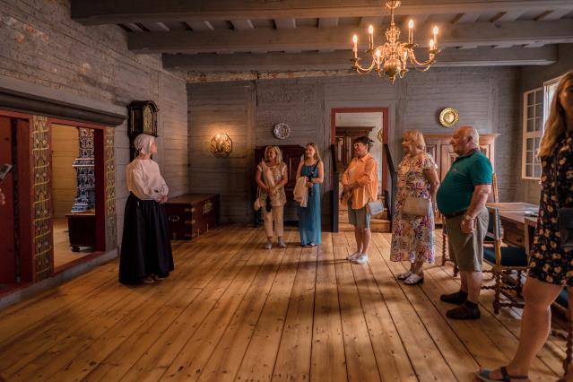 Grupas tūre Hoijeres namā.Foto:K.Volkovskis